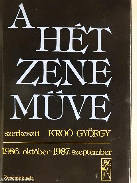 A hét zeneműve 1986. október-1987. szeptember