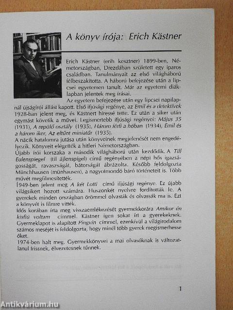 Olvasmánynapló - Erich Kästner A két Lotti című regényéhez
