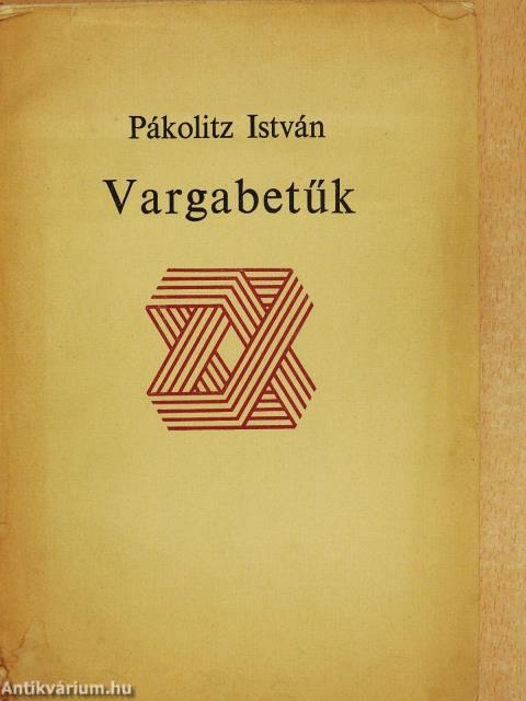 Vargabetűk (dedikált példány)