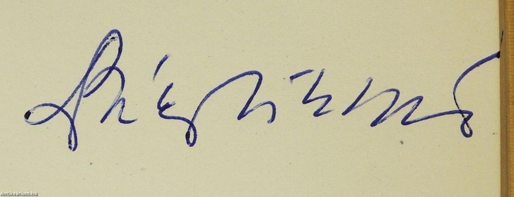 Vargabetűk (dedikált példány)