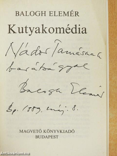 Kutyakomédia (dedikált példány)