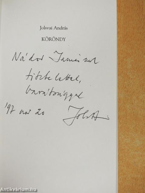 Köröndy (dedikált példány)