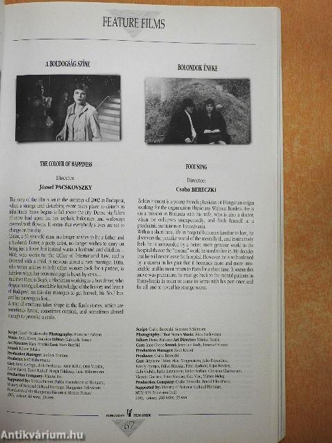 Hungarian Film Guide 2003