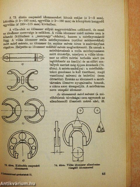 Laboratóriumi gyakorlatok II.