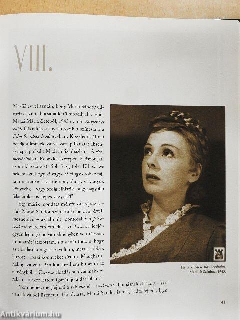 Mezei, Márai, Szerelem