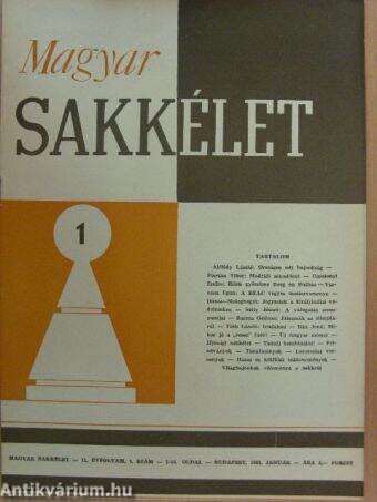 Magyar Sakkélet 1959., 1961., 1975 (vegyes számok) (11 db)