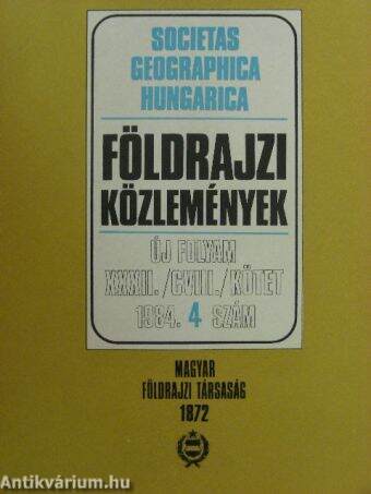Földrajzi Közlemények 1984/4.