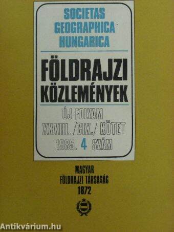 Földrajzi Közlemények 1985/4.