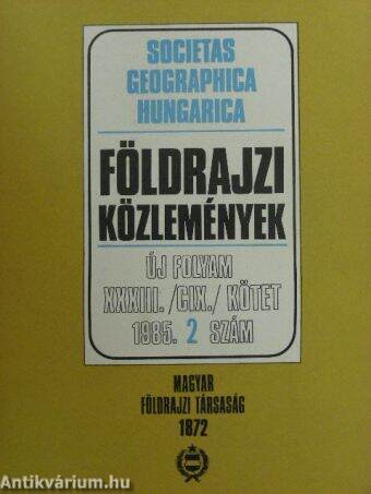 Földrajzi Közlemények 1985/2.