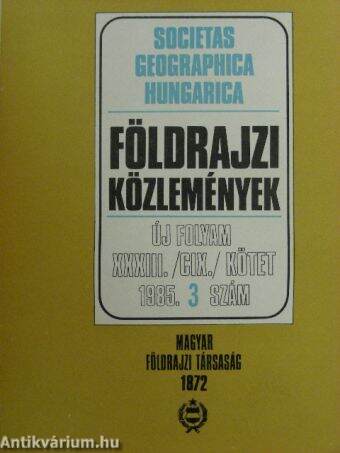 Földrajzi Közlemények 1985/3.