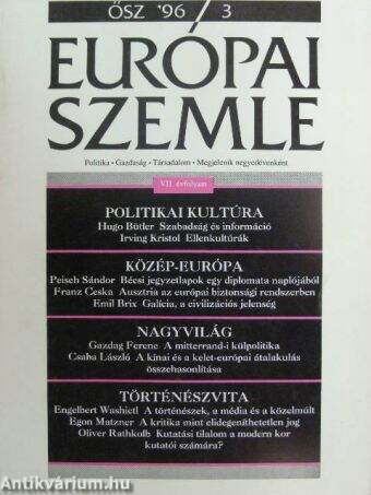 Európai Szemle 1996/3. Ősz