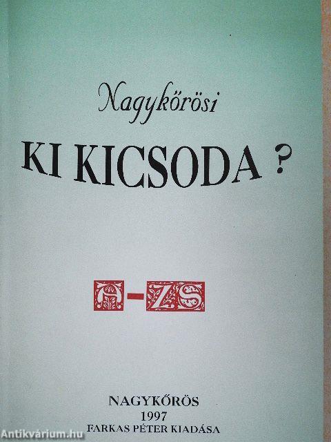 Nagykőrösi ki-kicsoda?
