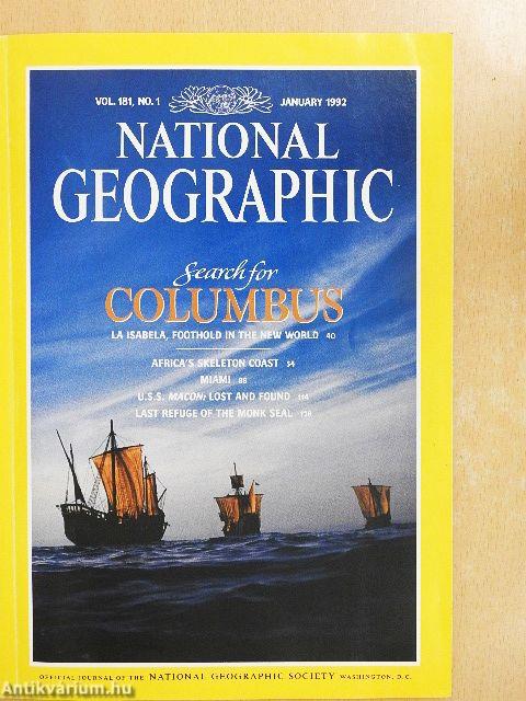 National Geographic January-December 1992.