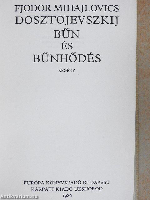 Bűn és bűnhődés