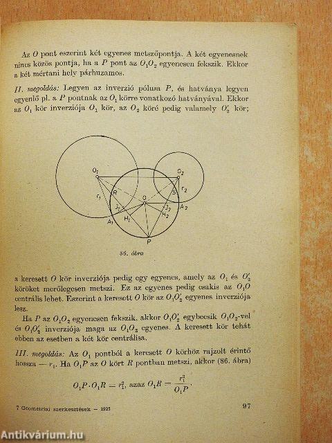 Geometriai szerkesztések