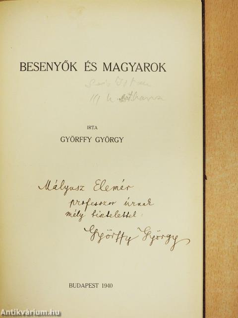 Besenyők és magyarok (dedikált példány)
