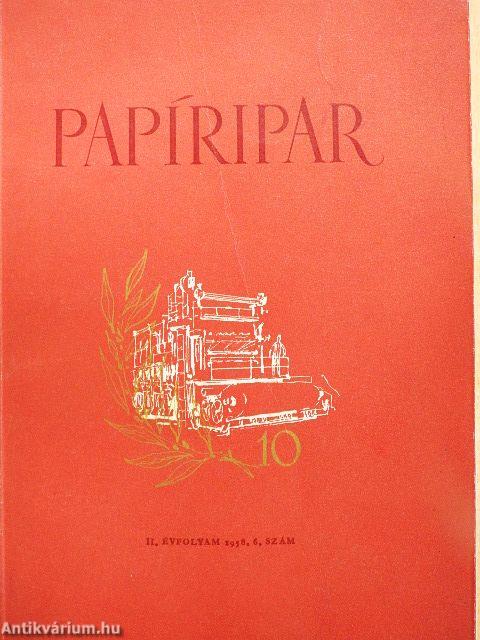 Papíripar 1958/6.
