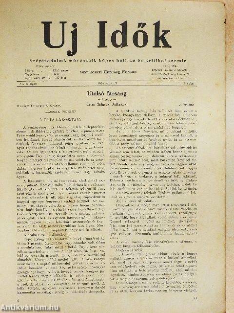 Uj Idők 1934. (nem teljes évfolyam)