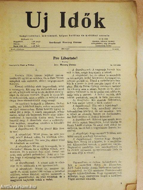 Uj Idők 1936. (nem teljes évfolyam)