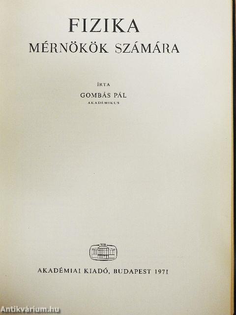 Fizika mérnökök számára