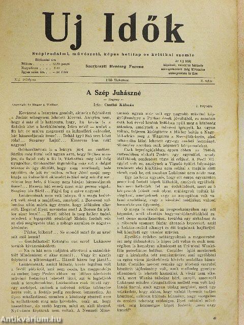 Uj Idők 1935. (nem teljes évfolyam)