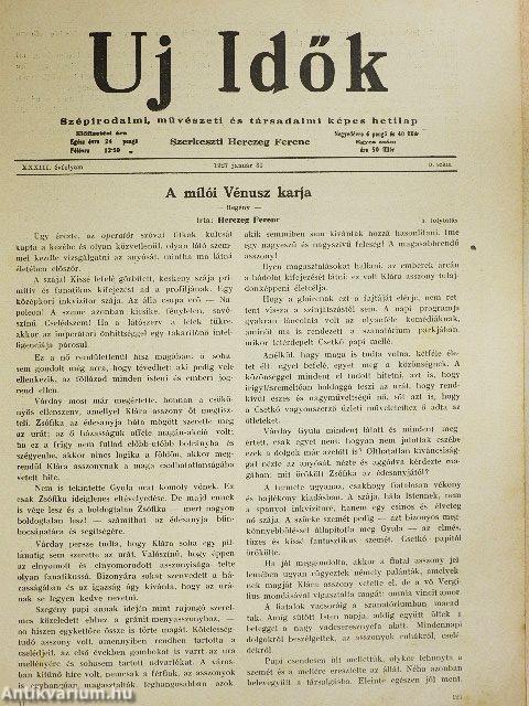Uj Idők 1927. (nem teljes évfolyam)