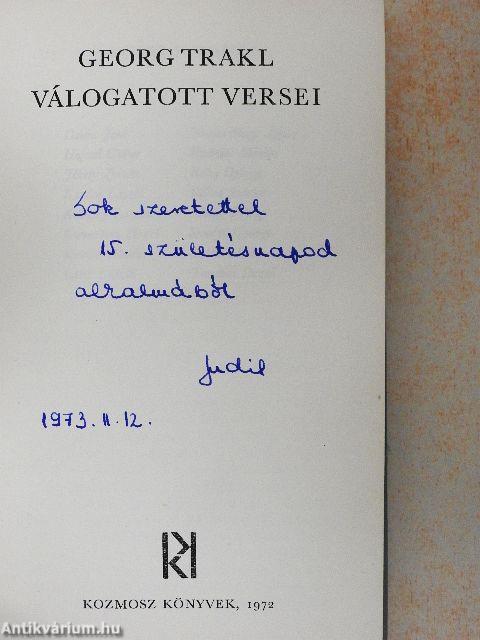 Georg Trakl válogatott versei