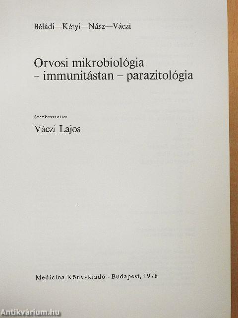 Orvosi mikrobiológia-immunitástan-parazitológia