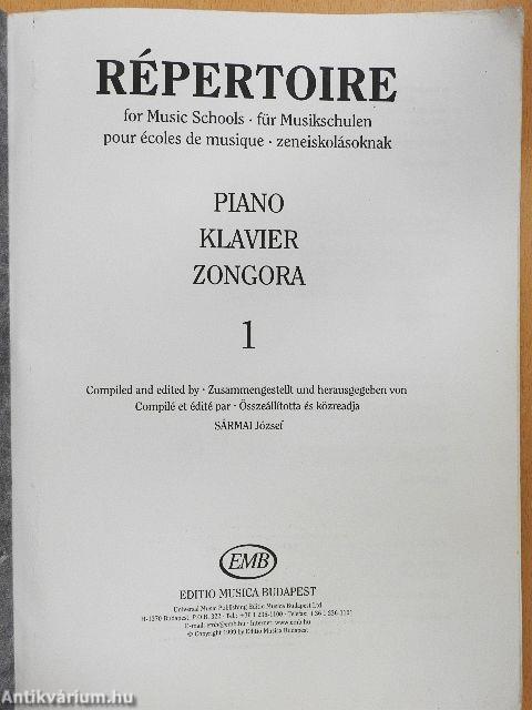 Répertoire zeneiskolásoknak