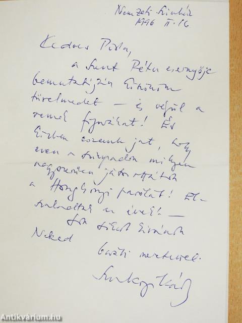 Álomirodalom (dedikált példány)