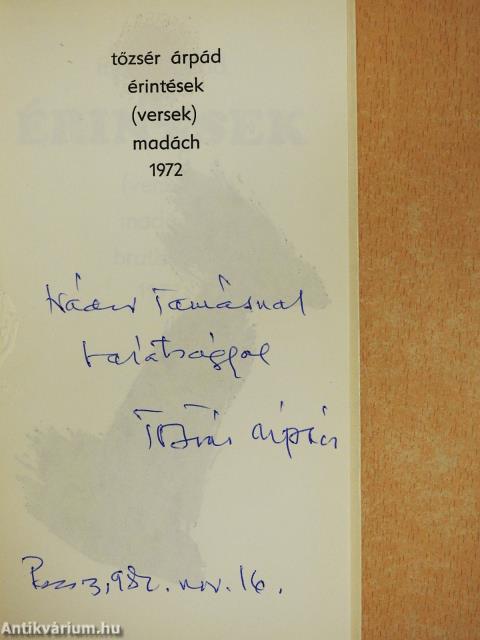 Érintések (dedikált példány)