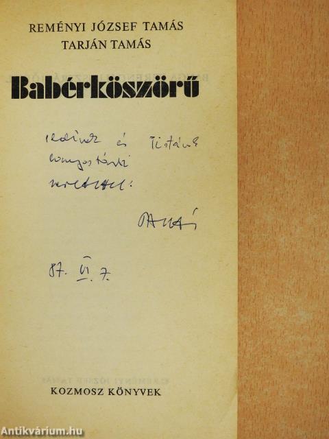 Babérköszörű (dedikált példány)