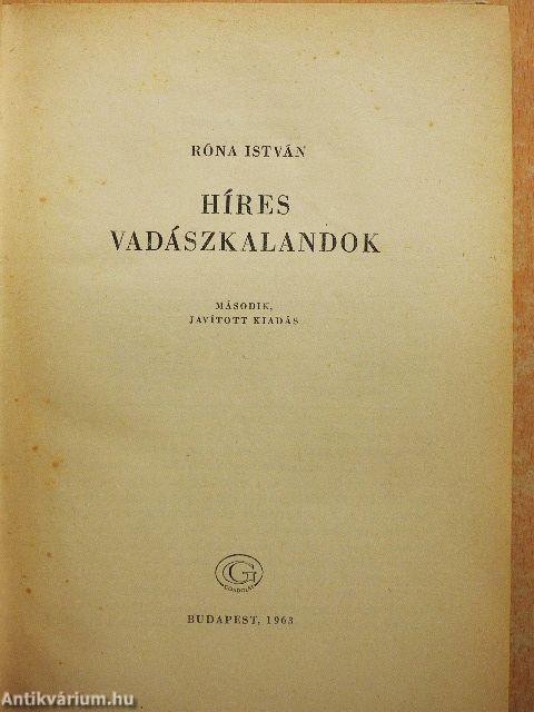 Híres vadászkalandok