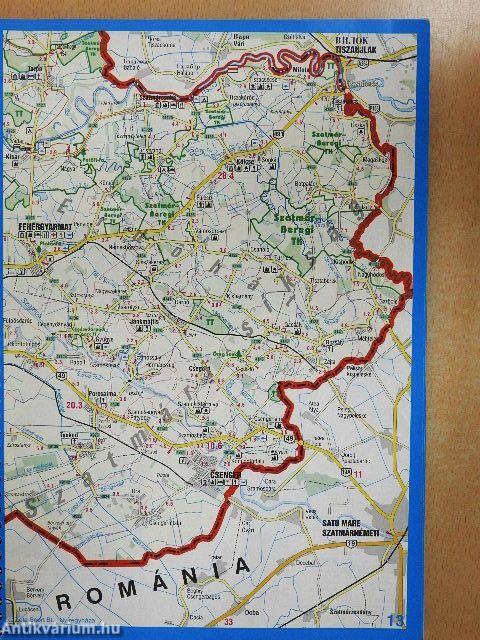 Szabolcs-Szatmár-Bereg megye településeinek térképe