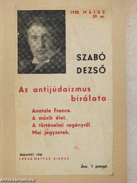 Az antijúdaizmus bírálata