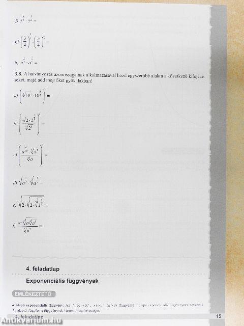 Matematika gyakorló feladatlapok 11.