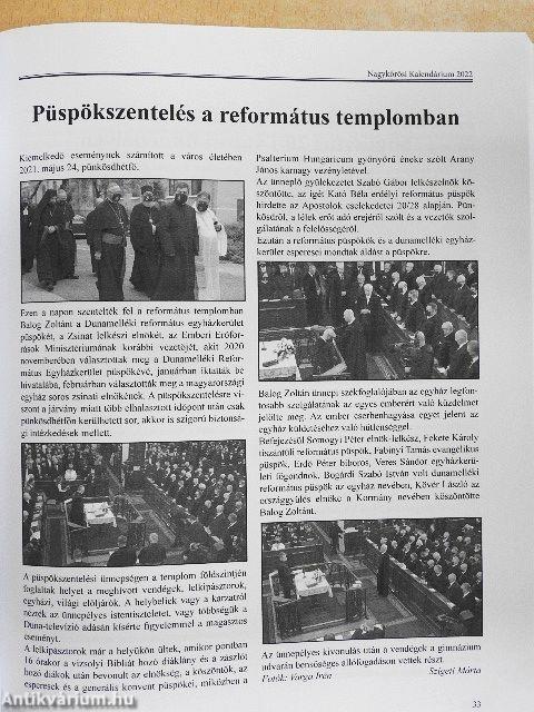 Nagykőrösi kalendárium 2022.