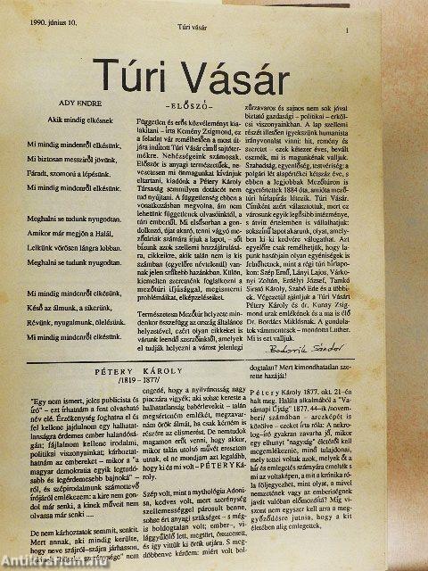 Túri vásár 1990. június-december/1991. január-december