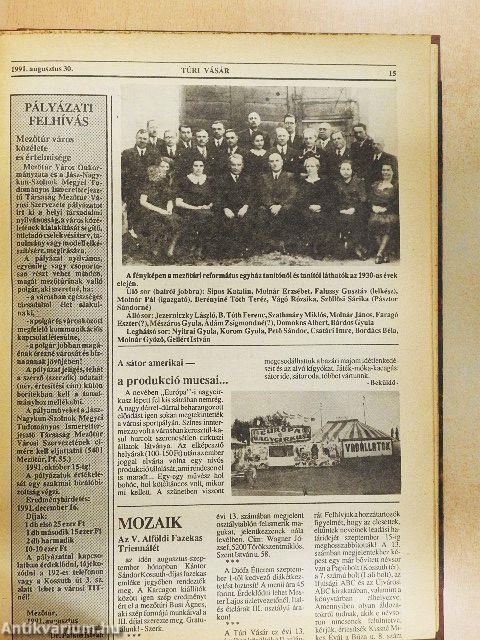 Túri vásár 1990. június-december/1991. január-december