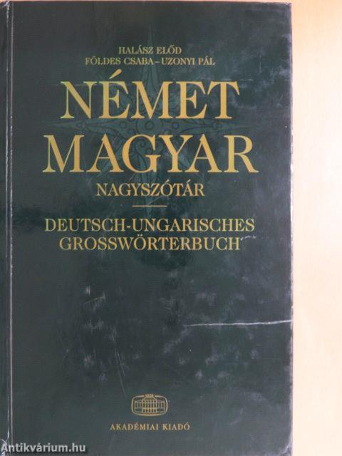 Német-magyar nagyszótár