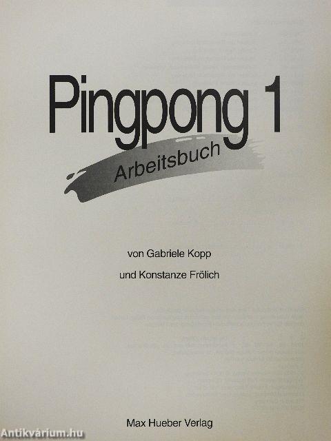 Ping Pong 1. - Arbeitsbuch