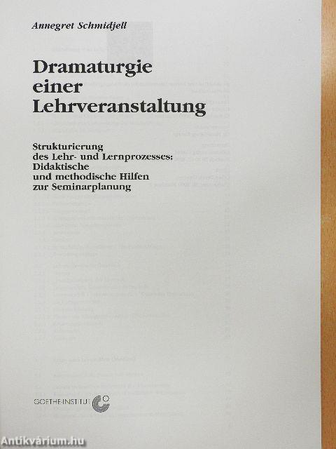 Dramaturgie einer Lehrveranstaltung
