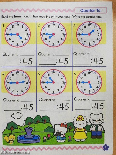 Hello Kitty Learning Workbook - Time and Money