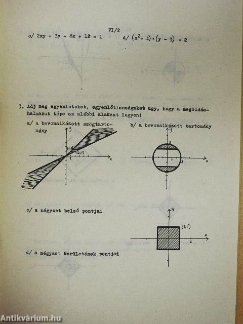 Pont és számhalmazok II. osztály