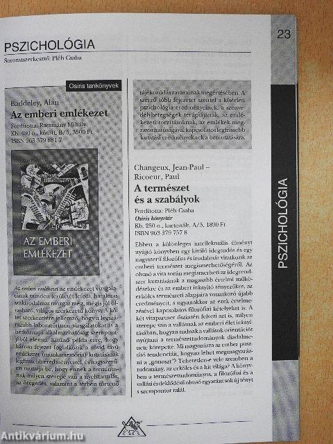 Osiris Kiadó 2001. I. félév