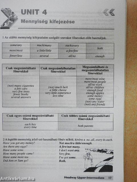 New Headway English Course - Upper-Intermediate - Angol-magyar szójegyzék és nyelvtani összefoglaló