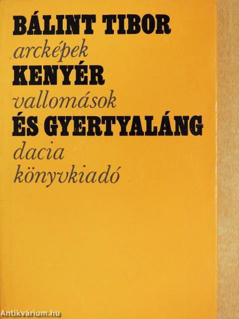 Kenyér és gyertyaláng (dedikált példány)