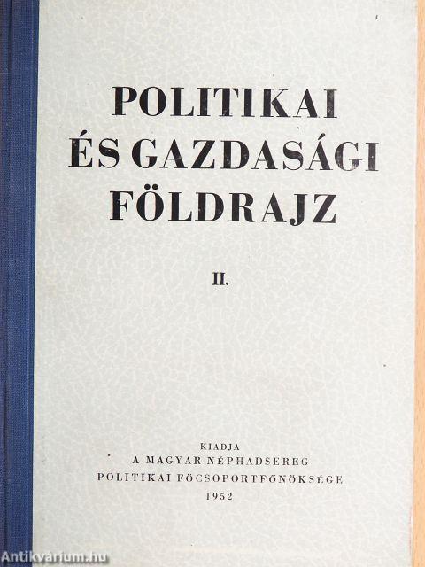 Politikai és gazdasági földrajz II.