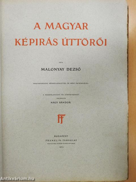 A magyar képirás úttörői