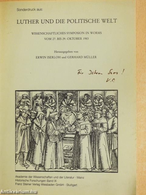 Martin Luther und die sozialen Kräfte seiner Zeit (dedikált példány)